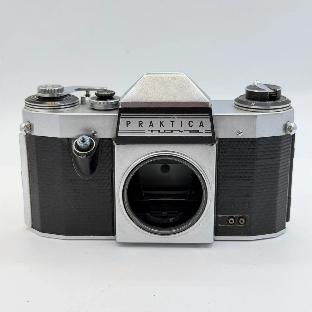 Praktica Nova 35mm SLR Camera with Carl Zeiss Jena Tessar 2.8/50 Lens Vintage
